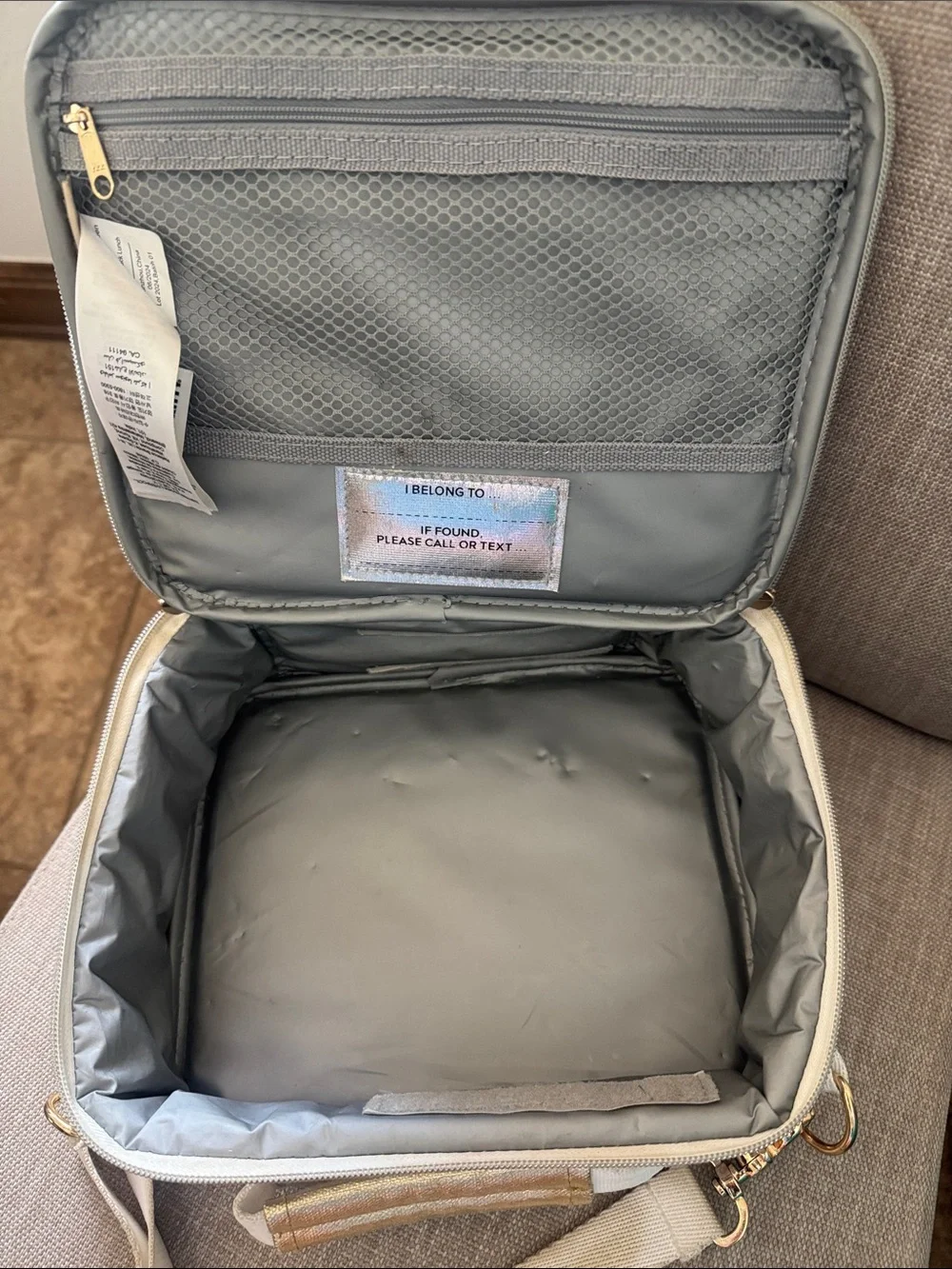 Pottery Barn Teen Hello Kitty Pink and Gold Backpack with Matching Lunch Box